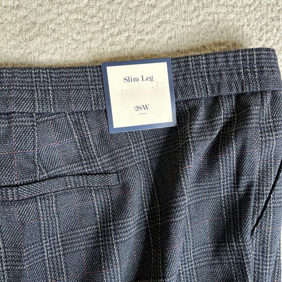 Charter Club Pant Women 28W Plaid Slim Slimming Stretch Cuffed Plus Size 50x28 - Picture 10 of 16